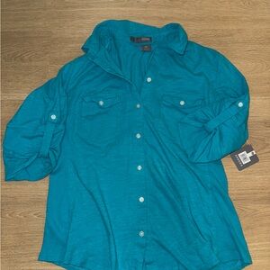 NWT Sandra Button Down Shirt Sz S